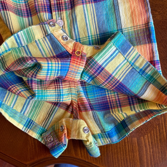 Ralph Lauren plaid short-all 6 mos. NWT - Picture 5 of 6